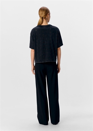 Celina ss tee Black/Acid Wash Object 
